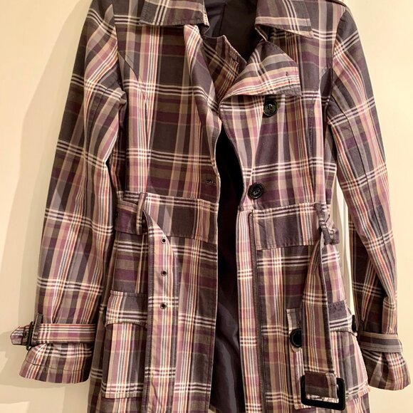 Trench coach, checkered pattern - Picture 3 of 8